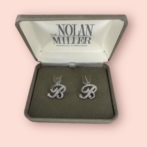The Nolan Miller Glamour Collection Jewelry - Nolan Miller Custom Initial Earrings